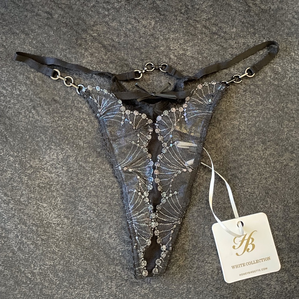 Honey Birdette XS Sarah black thong